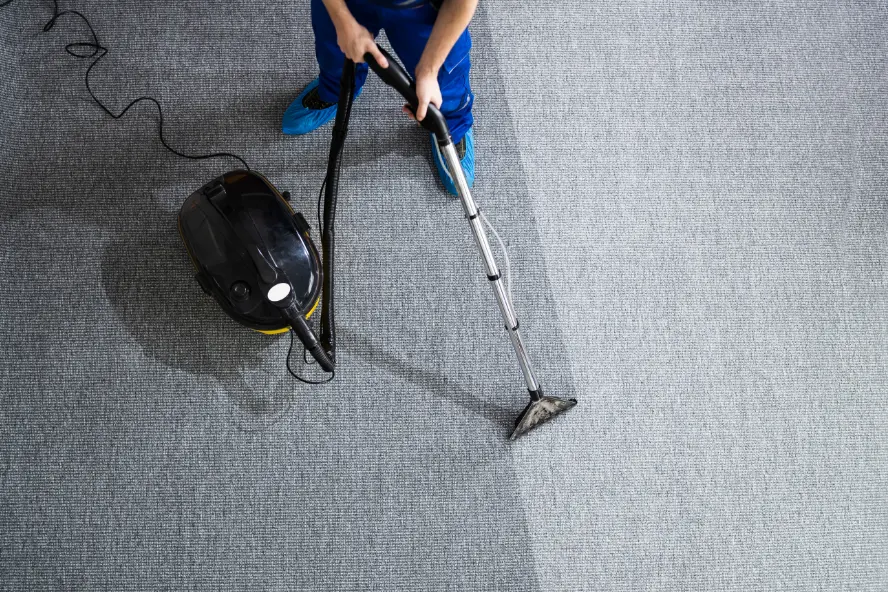 Professional carpet cleaning method