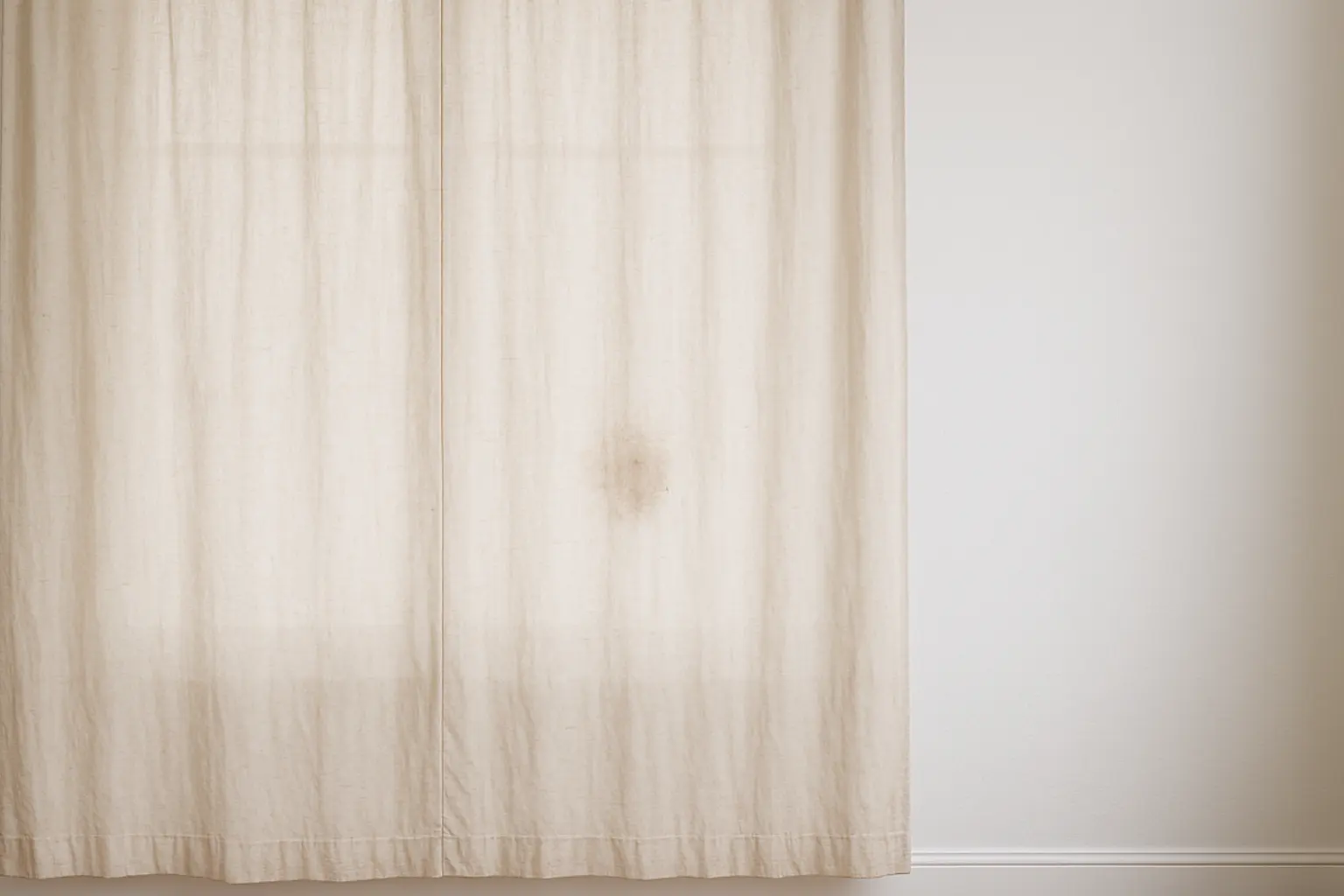 Curtain Cleaning before professional cleaning