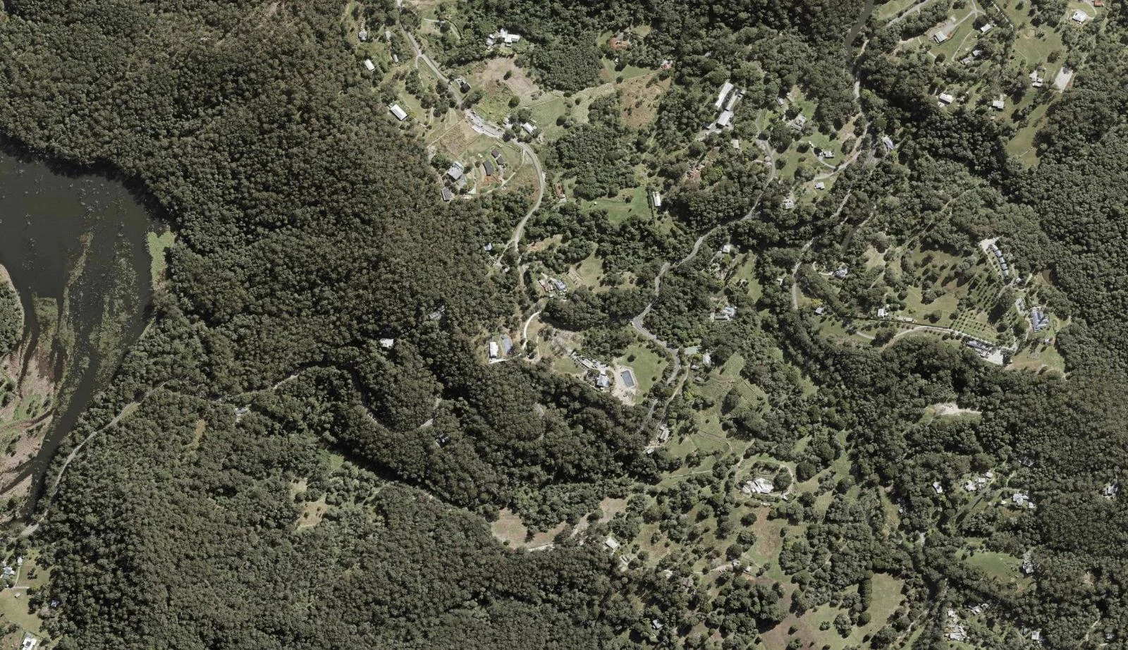Aerial view of homes and properties in Neranwood, Queensland