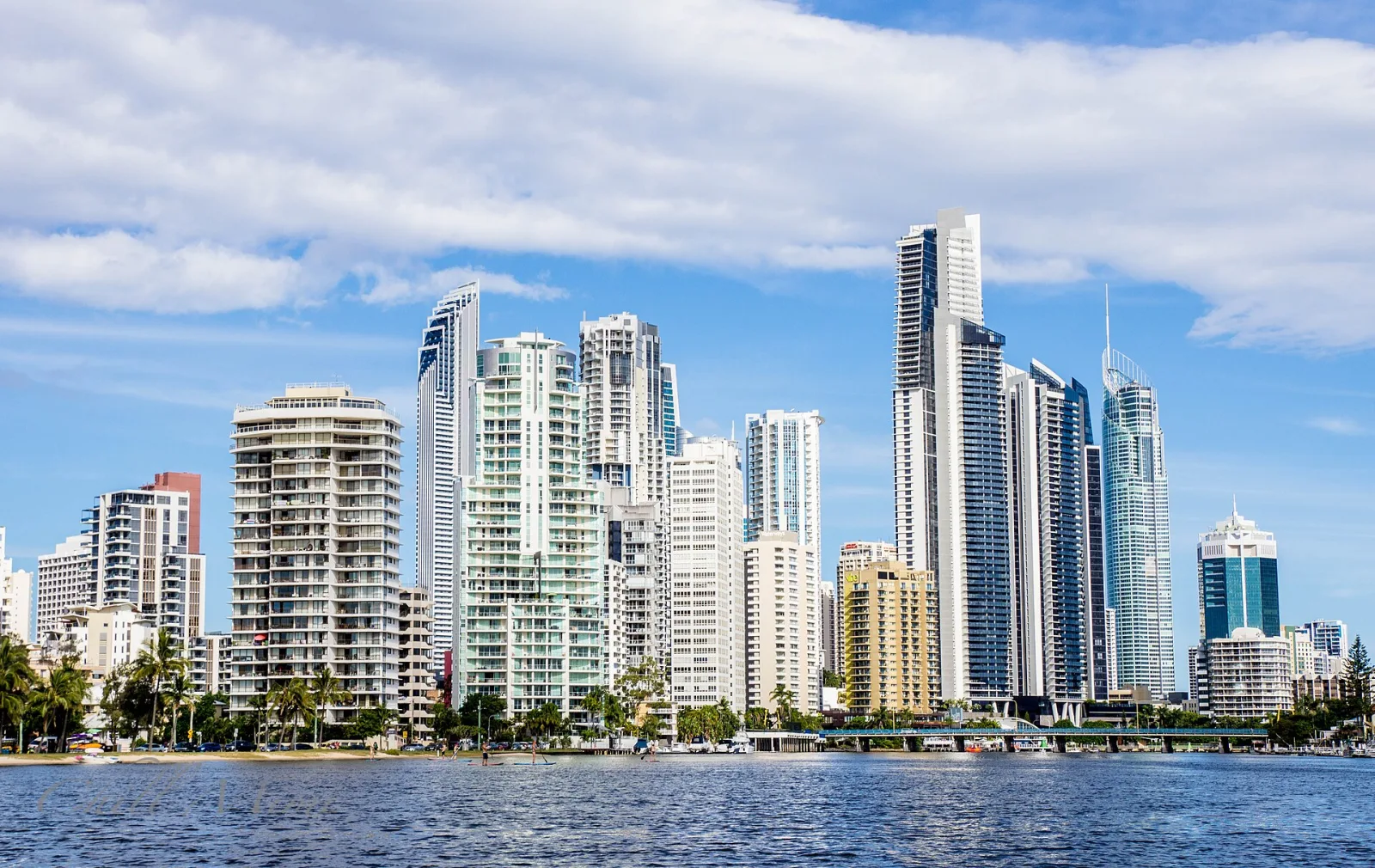 Surfers Paradise skyline and high-rise apartment buildings